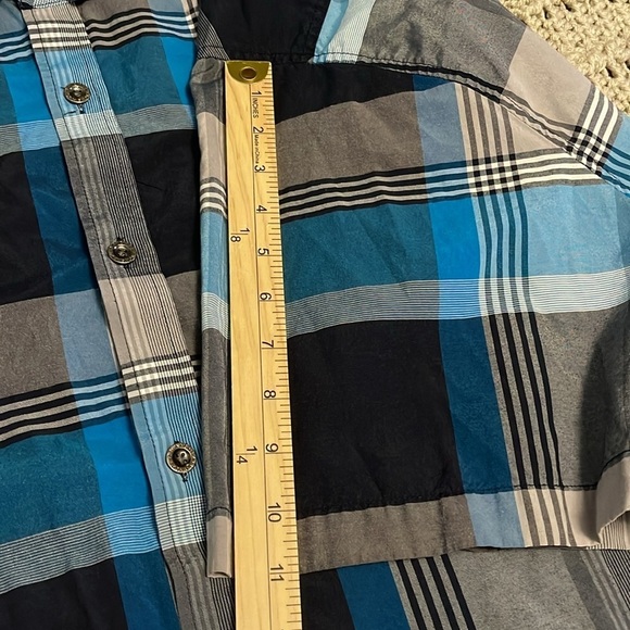 NWOT Ablanche (New‎ York) short sleeve Men’s Sz 6XL blue,lightblue,Grey & white. - Picture 7 of 12